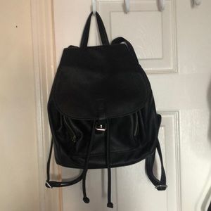 mini black backpack